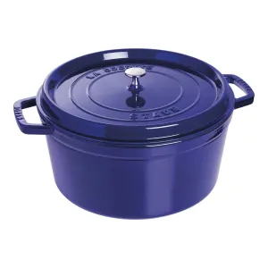 Staub Cast Iron Round Cocotte Oven, 9-qt, Dark Blue