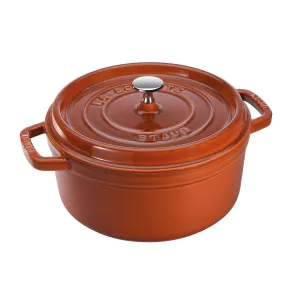 Staub Oven Round Cocotte, 4-qt, Burnt Orange