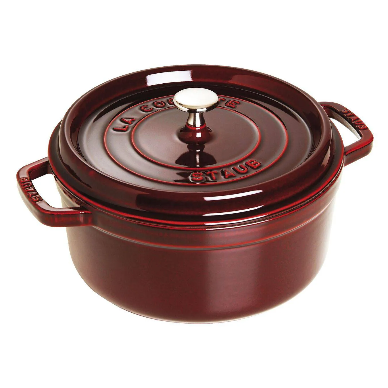 Staub Oven Round Cocotte, 4-qt, Grenadine