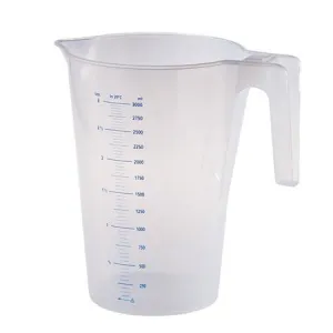 TRANSPARENT GRADUATED CARAFE 0.5LT.