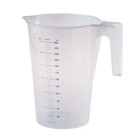 TRANSPARENT GRADUATED CARAFE 0.5LT.