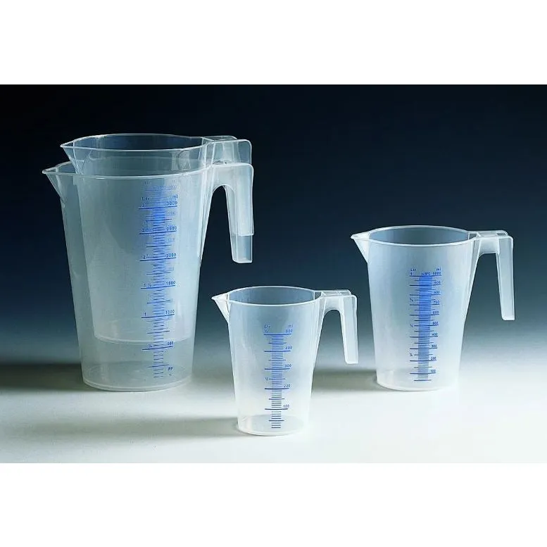 TRANSPARENT GRADUATED CARAFE 0.5LT.