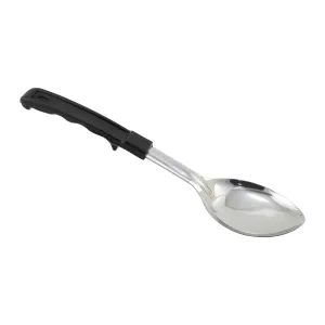 Winco BHON-11 Winco Prime 11" Stainless Steel Solid Basting Spoon with Plastic Handle, NSF Certified