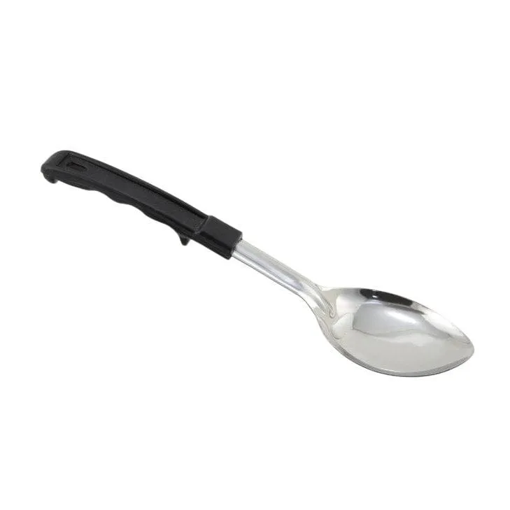 Winco BHOP11 11 Inch Solid Basting Spoon with Stop Hook and Ergonomic Bakelite Handle | Denson CFE