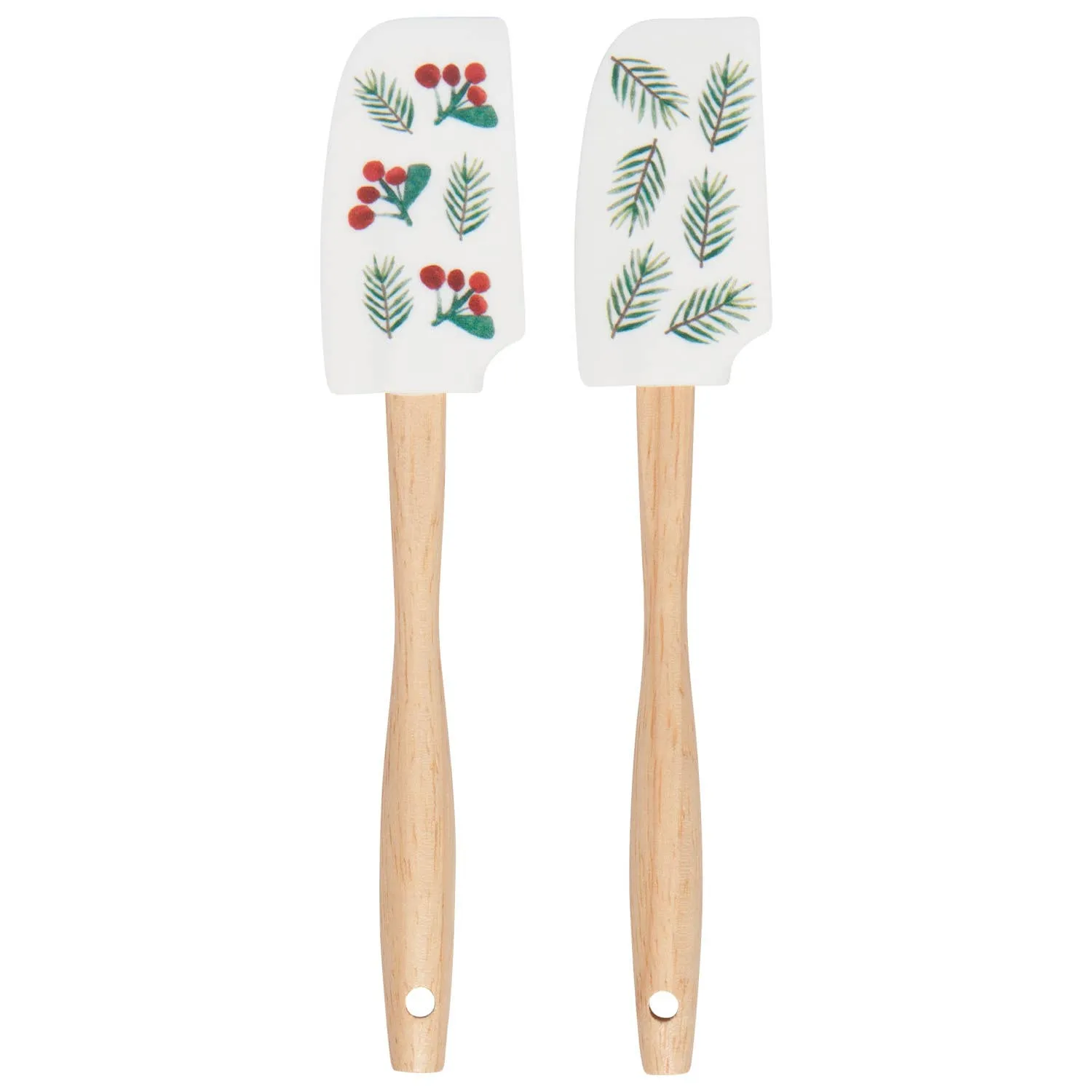 Winterberry Mini Silicone Christmas Spatulas (Set of 2)