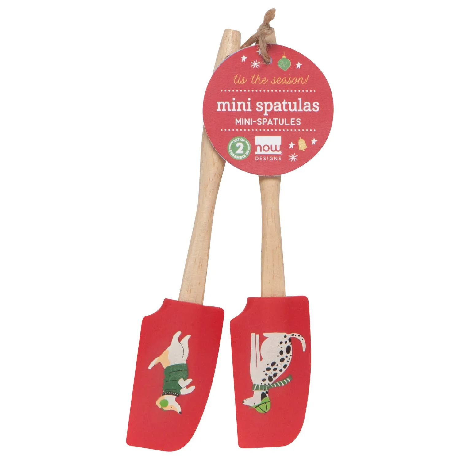 Yule Dogs Mini Silicone Spatulas - Set of 2