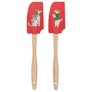 Yule Dogs Mini Silicone Spatulas - Set of 2